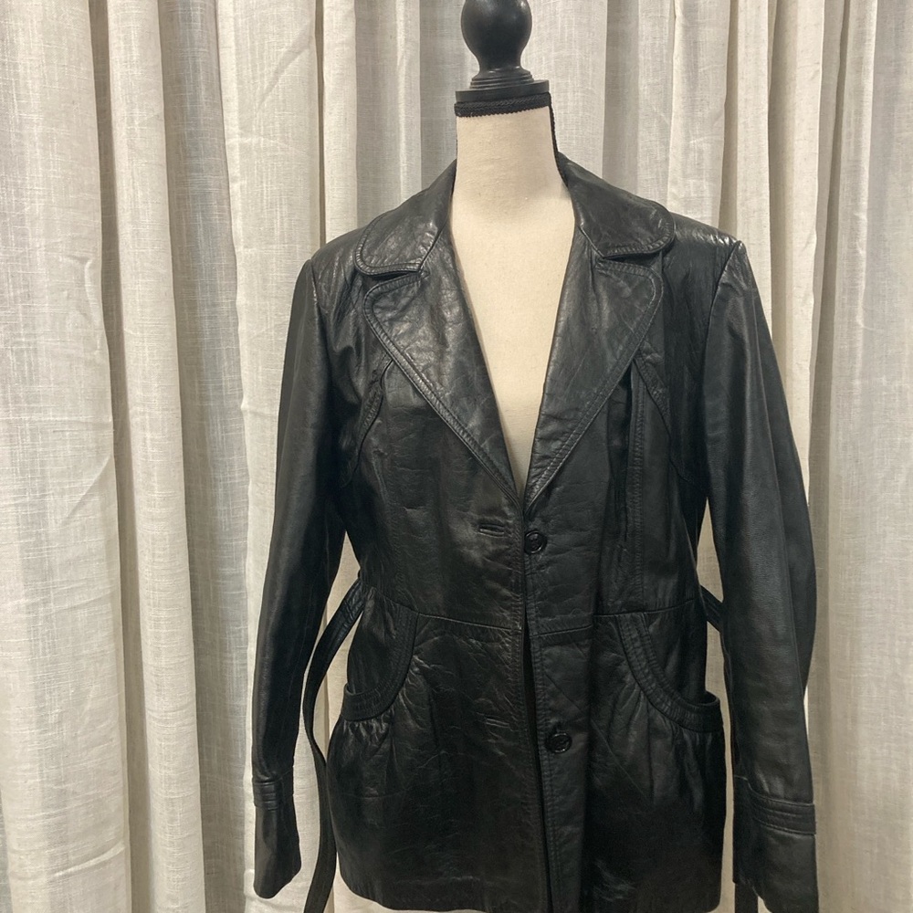 Vintage Black Leather Jacket